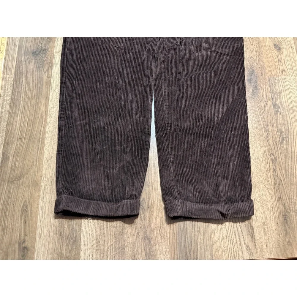Dockers Pants Mens Size 36x30 Brown Corduroy Khakis Pleated Relaxed Fit Trousers